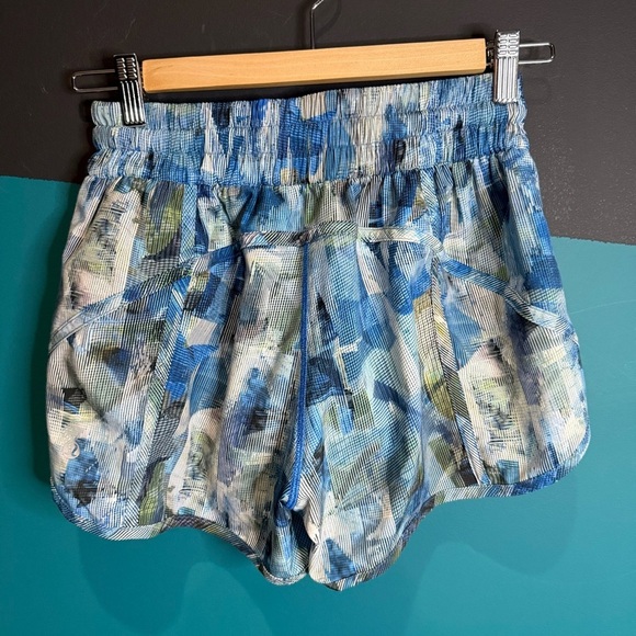 Lululemon Athletica Blue and White Athletic Shorts - Picture 7 of 12